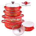 5PCS Flower Enamelware Set (675EDG)